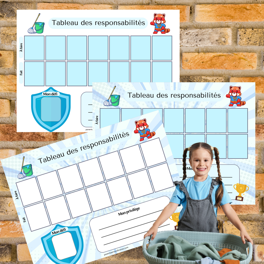 Tableau des responsabilités : super panda roux