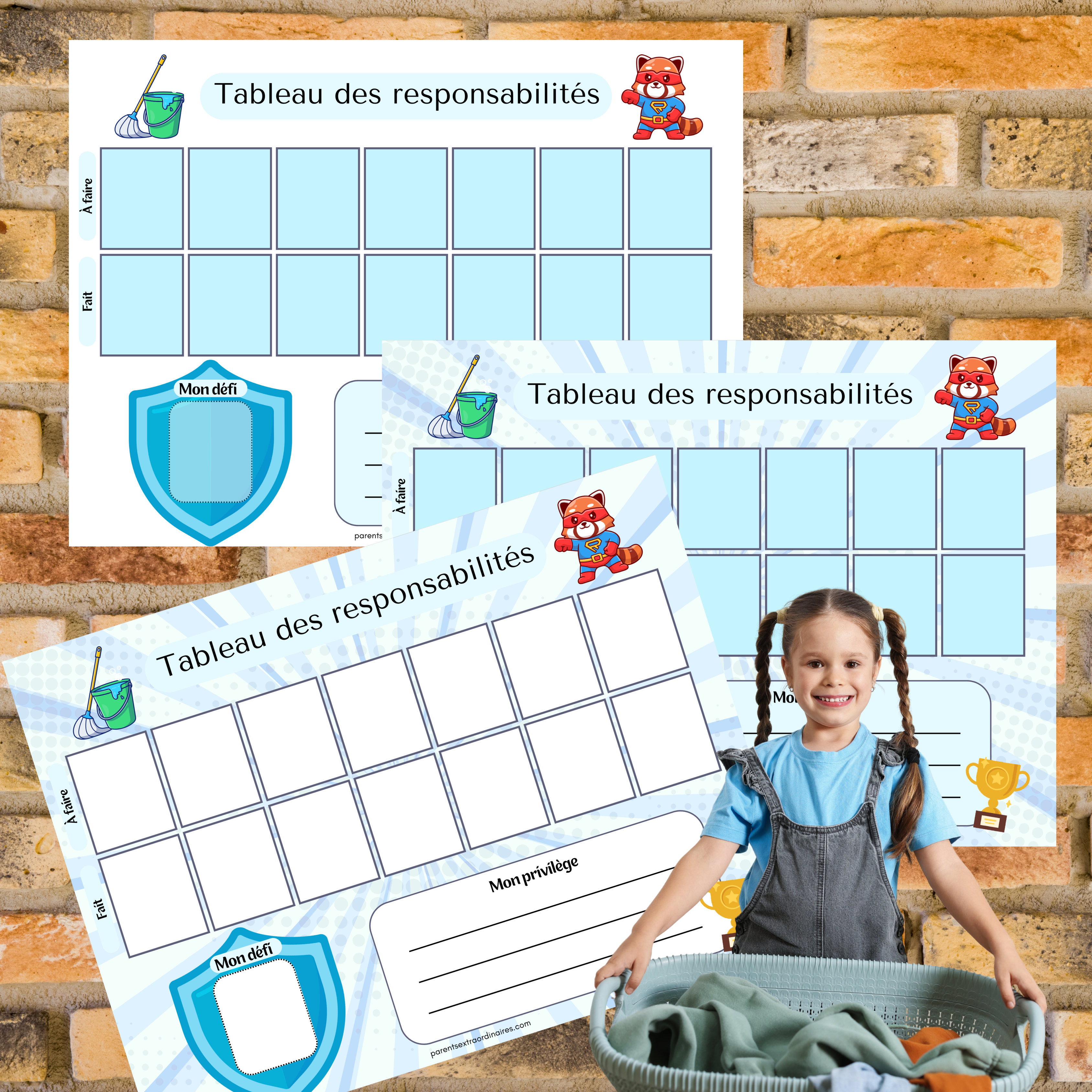 Tableau des responsabilités : super panda roux