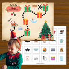 Carte pour chasses aux cadeaux de Noël