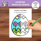 Symétrie oeufs de Pâques