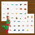 Carte pour chasses aux cadeaux de Noël