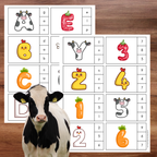 Cartes à pincer : thème agriculture