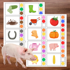 Cartes à pincer : thème agriculture