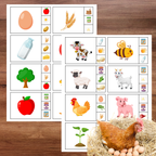Cartes à pincer : thème agriculture