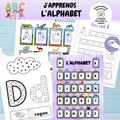 Ensemble d'activités : j'apprends l'alphabet