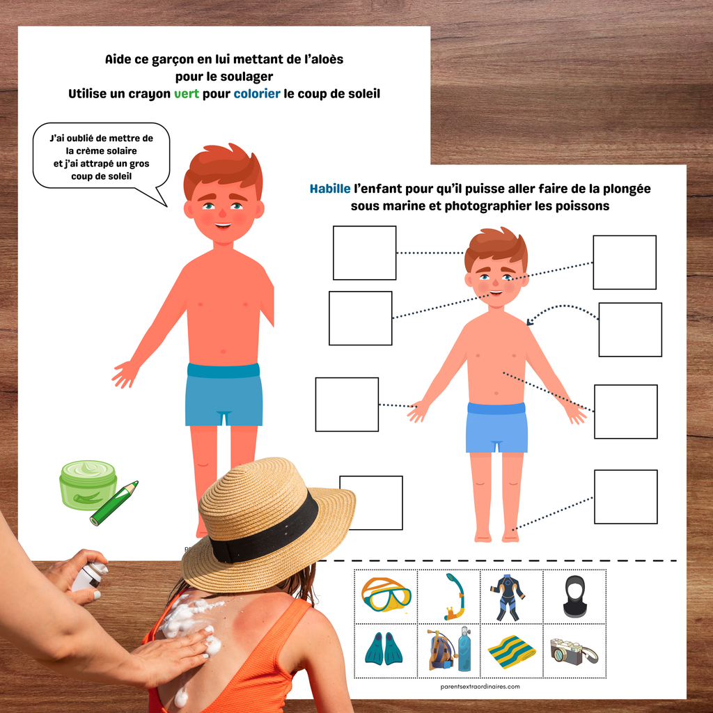 Cahier d'activités thème la plage