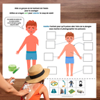 Cahier d'activités thème la plage