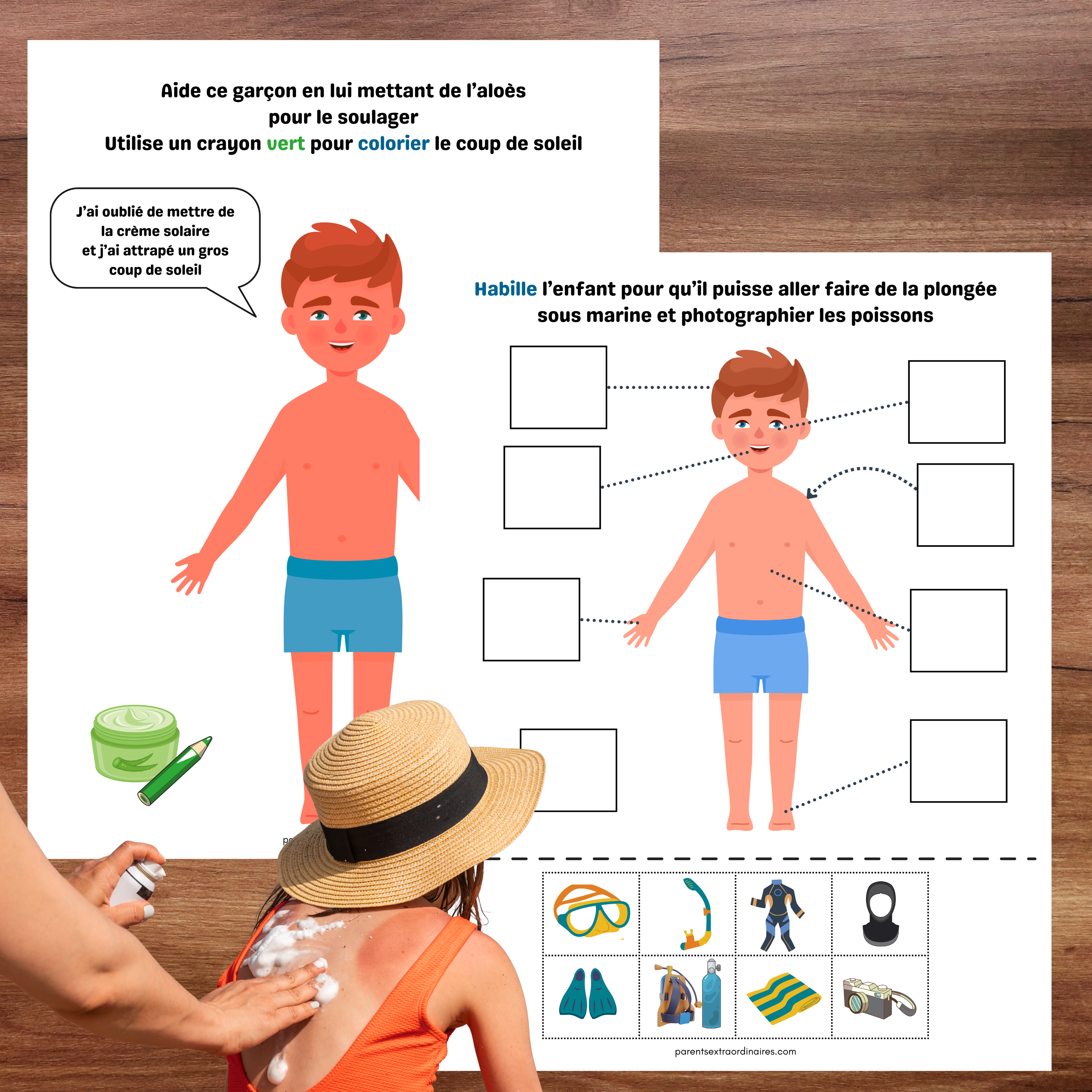 Cahier d'activités thème la plage