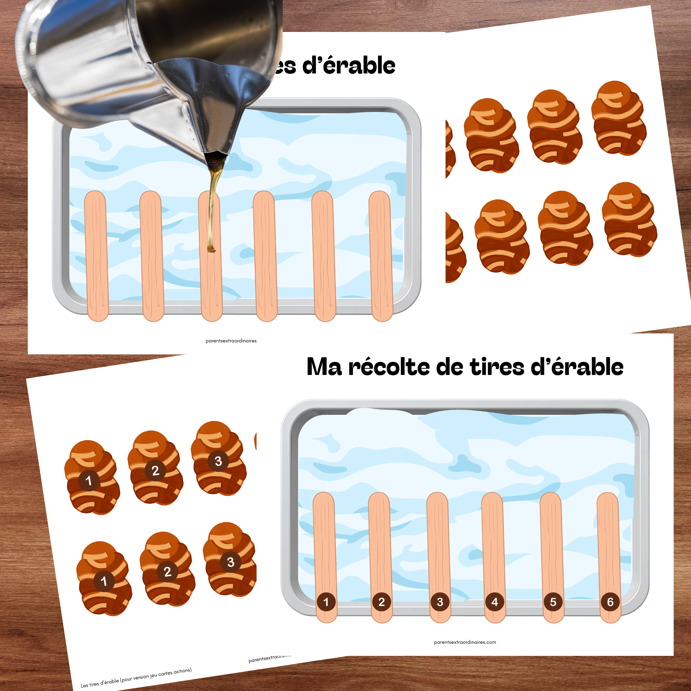 Jeu mission tire d'érable