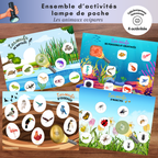 Ensemble d'activités lampe de poche : les animaux ovipares