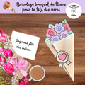 Bricolage bouquet de fleurs pour fête des mères