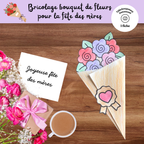 Bricolage bouquet de fleurs pour fête des mères