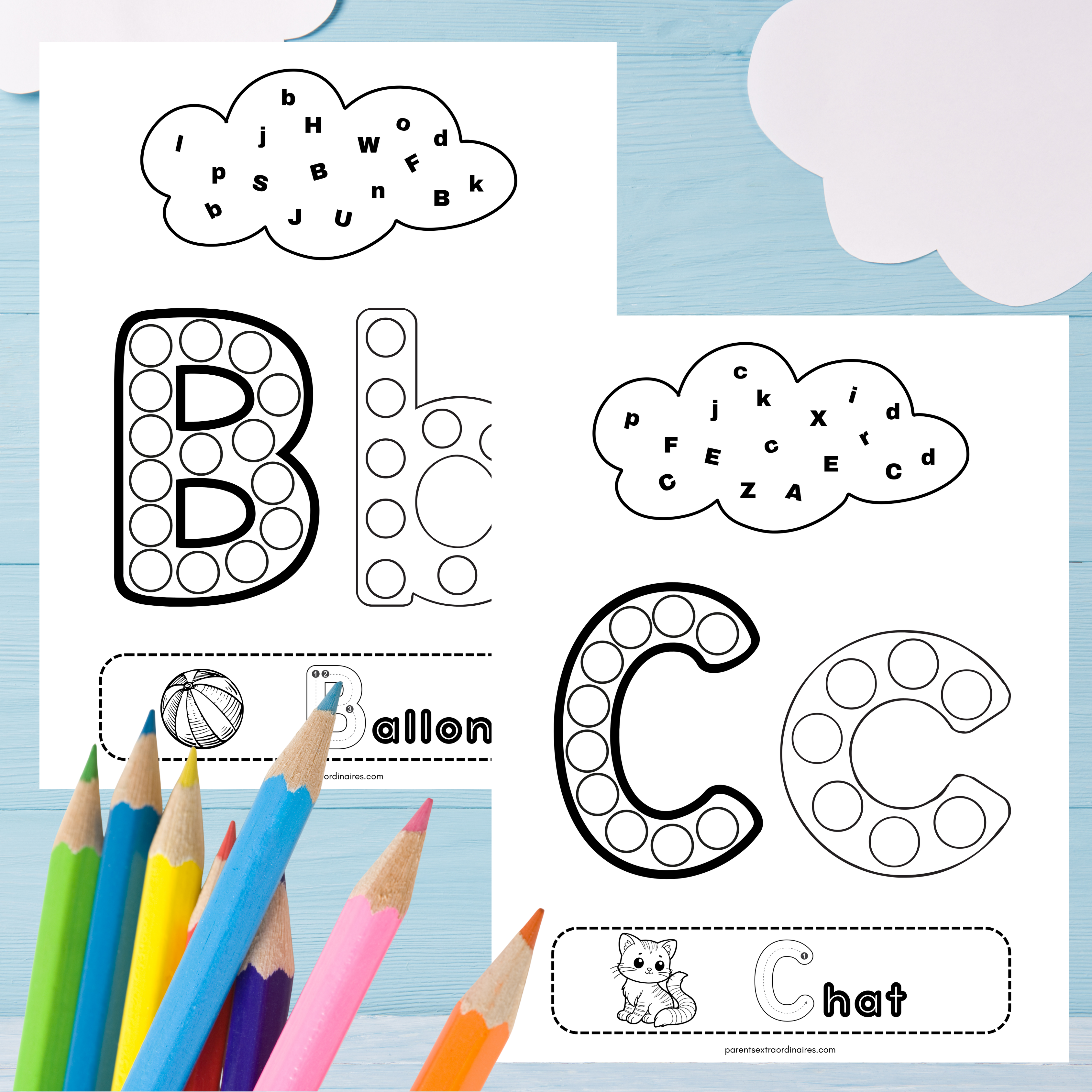 Ensemble d'activités : j'apprends l'alphabet