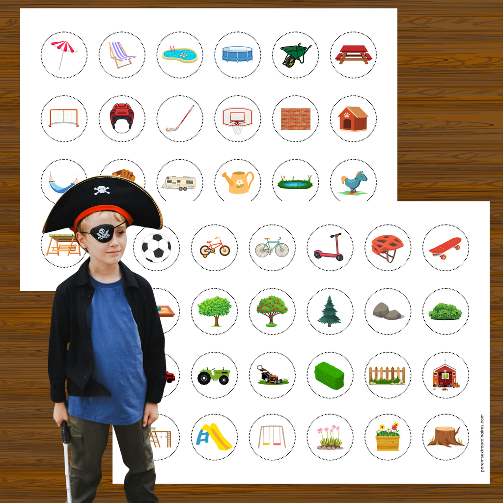 Carte pour chasse aux trésors : thème pirates