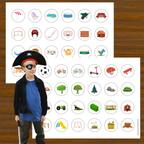 Carte pour chasse aux trésors : thème pirates