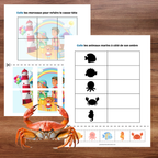 Cahier d'activités thème la plage