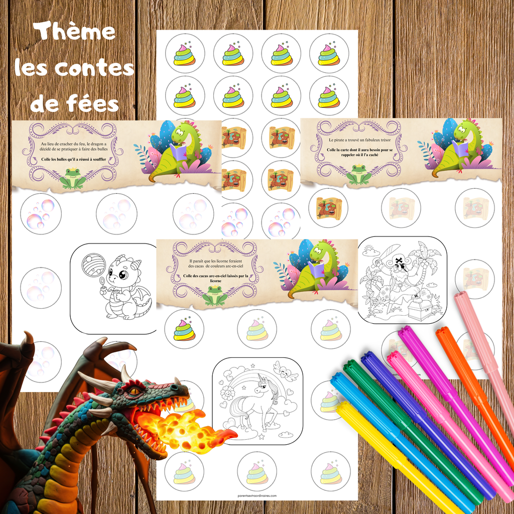 Activités collage et coloriage