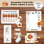 Ensemble d'activités thème cabane à sucre