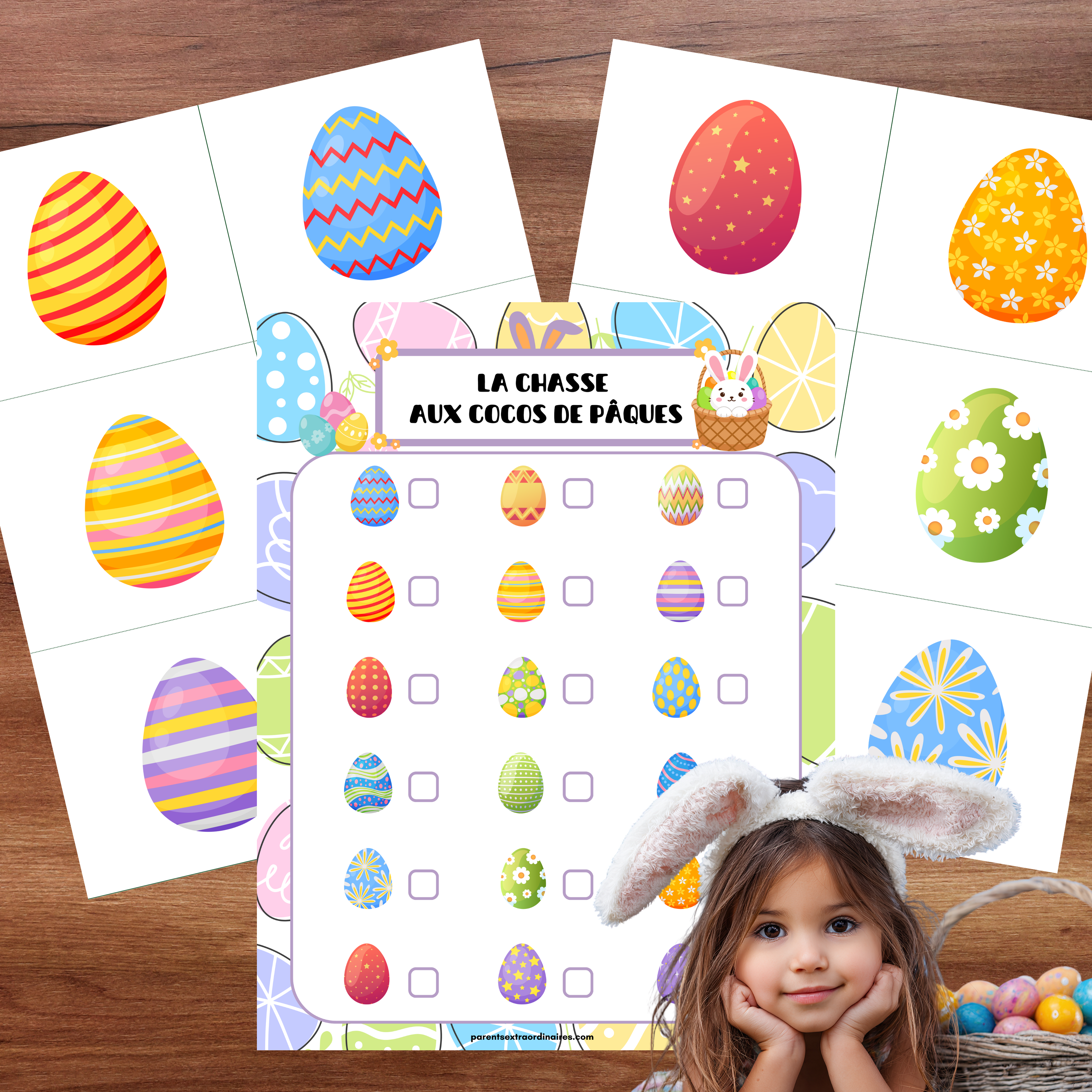 Ensemble d'activités thème oeufs de Pâques