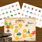 Ensemble de cartes pour chasses aux trésors