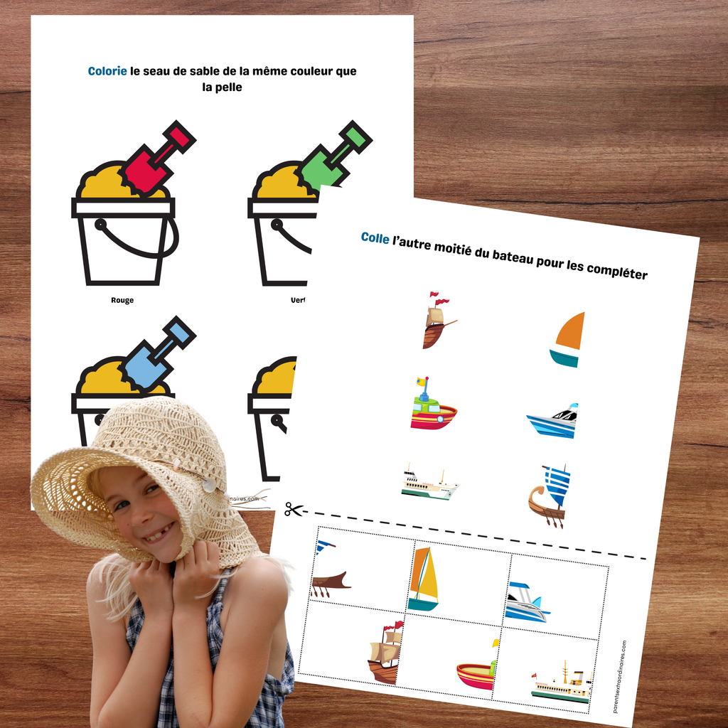 Cahier d'activités thème la plage