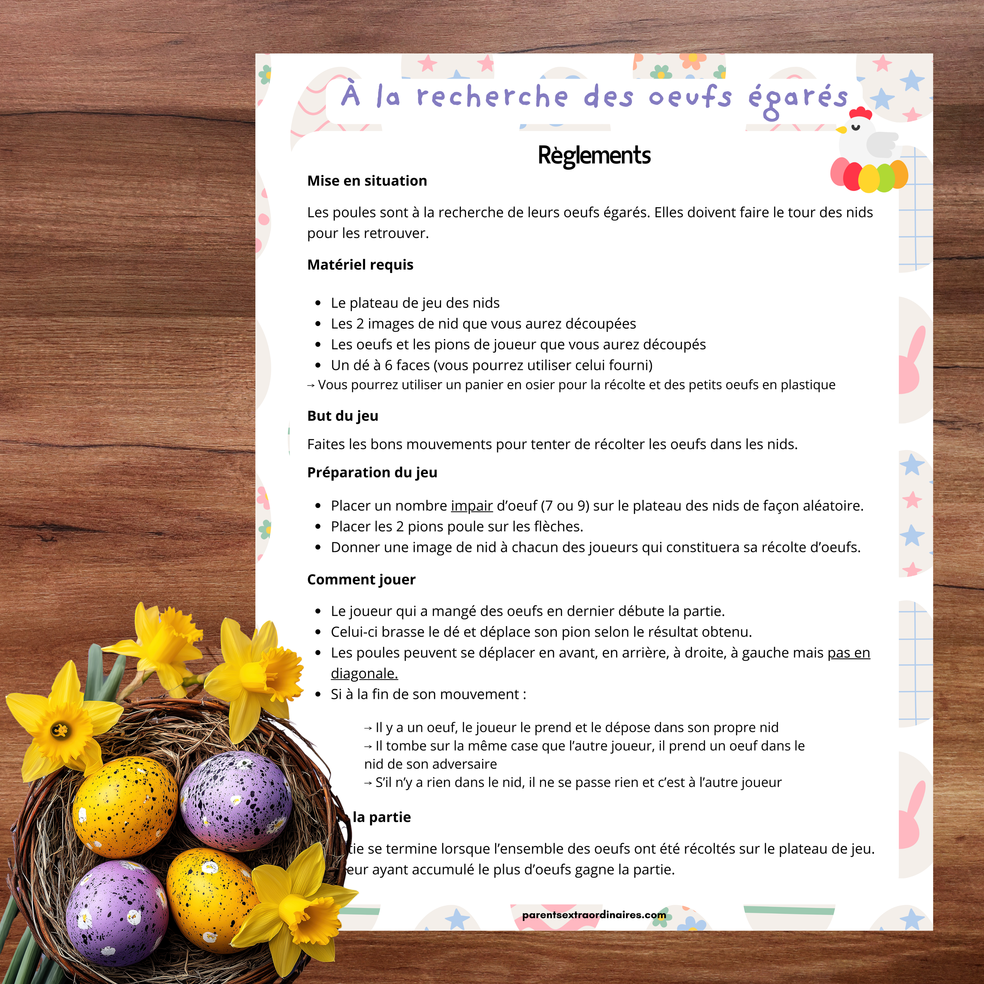 Ensemble d'activités thème oeufs de Pâques
