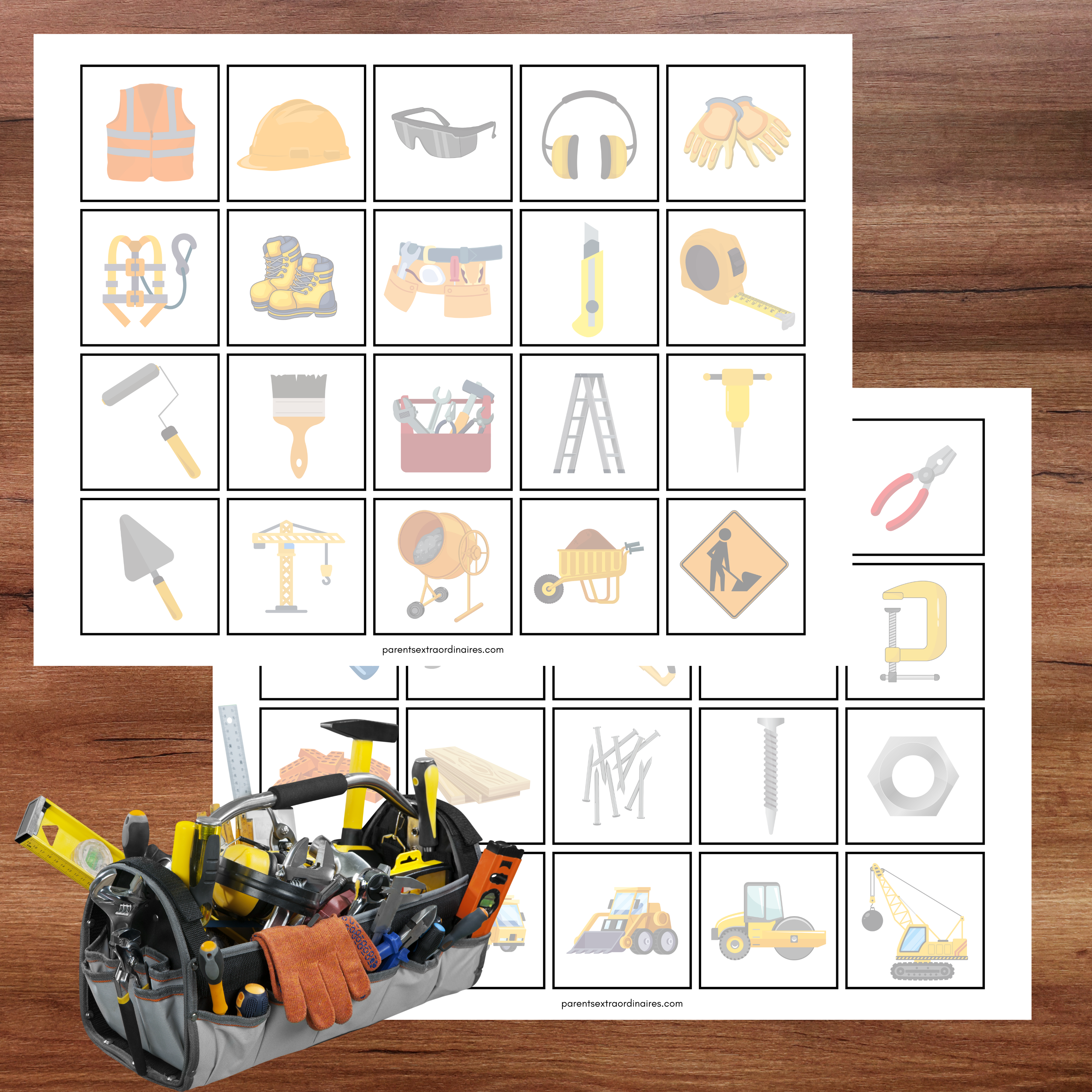 Bingo thème construction