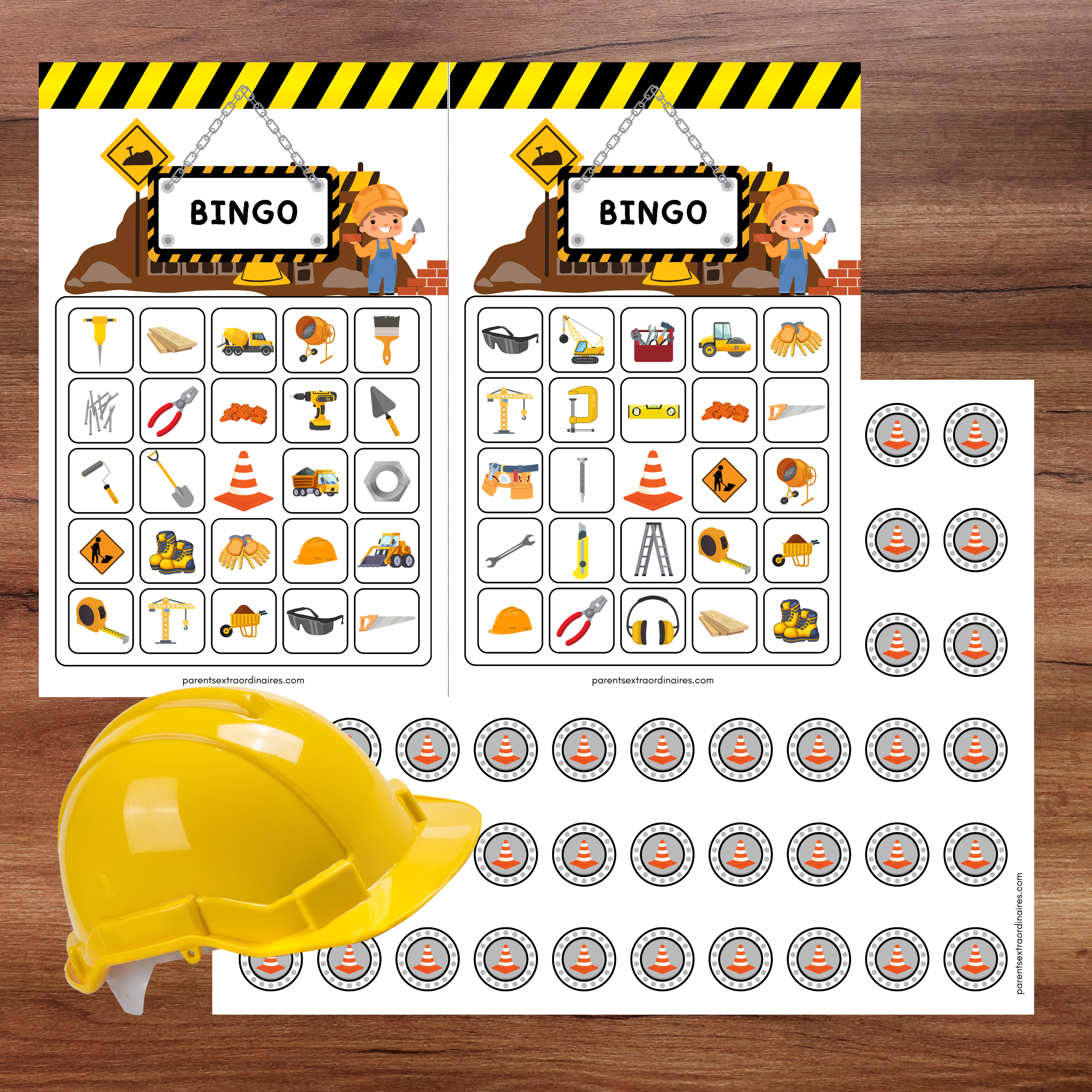 Bingo thème construction