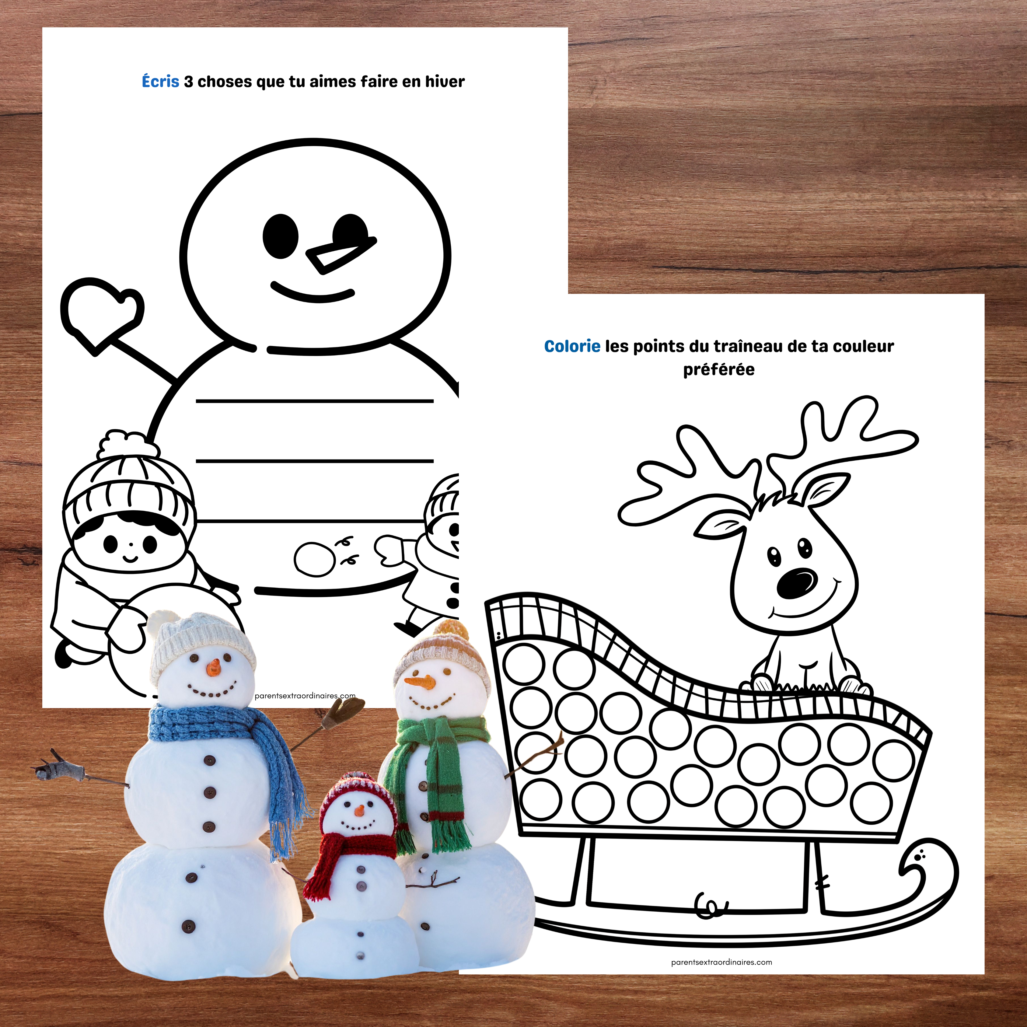 Cahier d'activités d'hiver