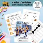 Cahier d'activités thème construction
