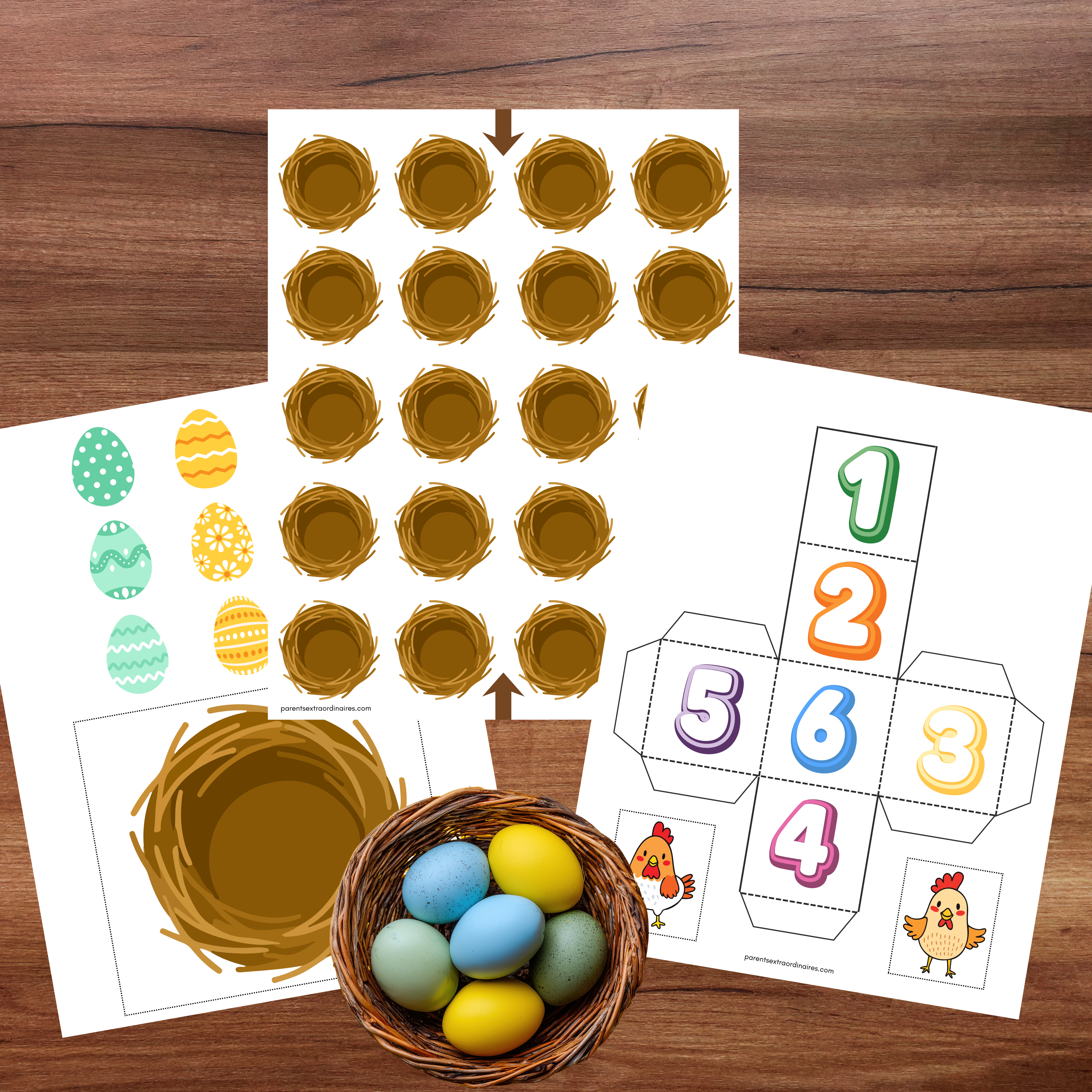 Ensemble d'activités thème oeufs de Pâques