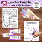 Ensemble d’activités fête des mères