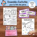 Ensemble d’activités fête des pères