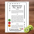 Jeu j'ai...qui a? : thème les fruits et légumes