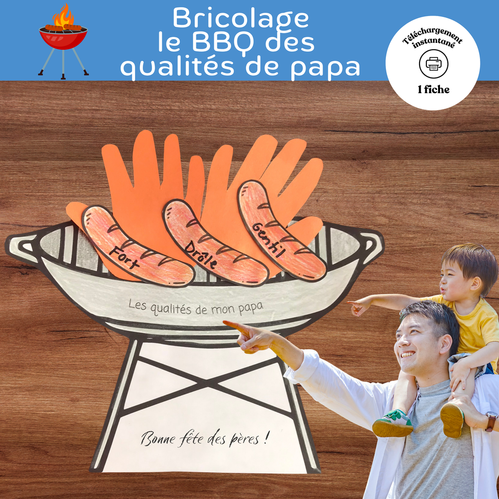 Bricolage le BBQ des qualités de papa