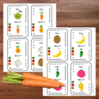 Jeu j'ai...qui a? : thème les fruits et légumes