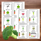 Jeu j'ai...qui a? : thème les fruits et légumes