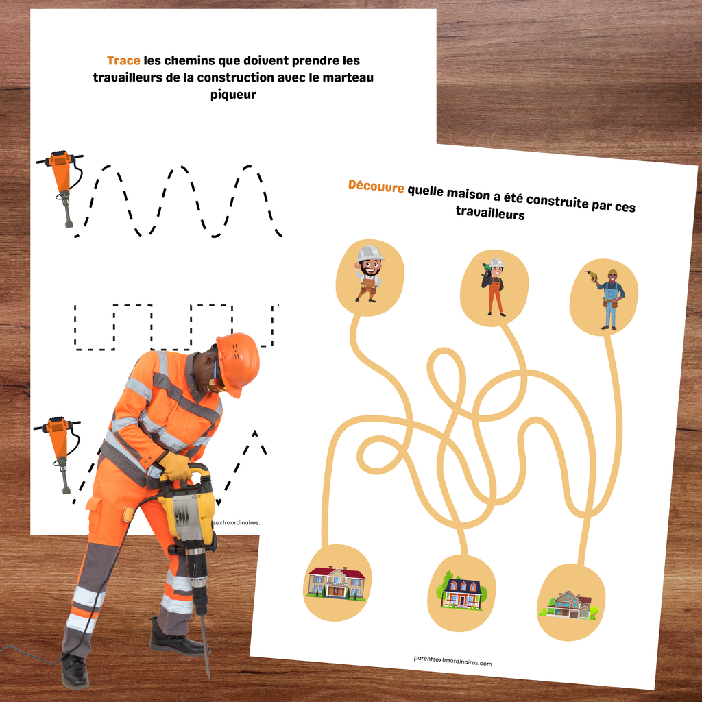 Cahier d'activités thème construction