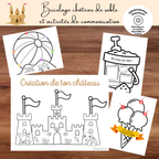 Bricolage château de sable et activités de communication