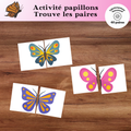 Activité papillons : trouve les paires