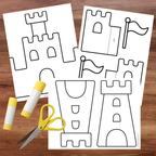 Bricolage château de sable et activités de communication