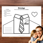 Bricolage chemise : tu es le meilleur papa du monde !