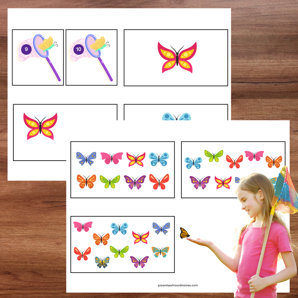 Activités papillons : nombres et lettres
