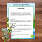 Jeu la mare aux grenouilles