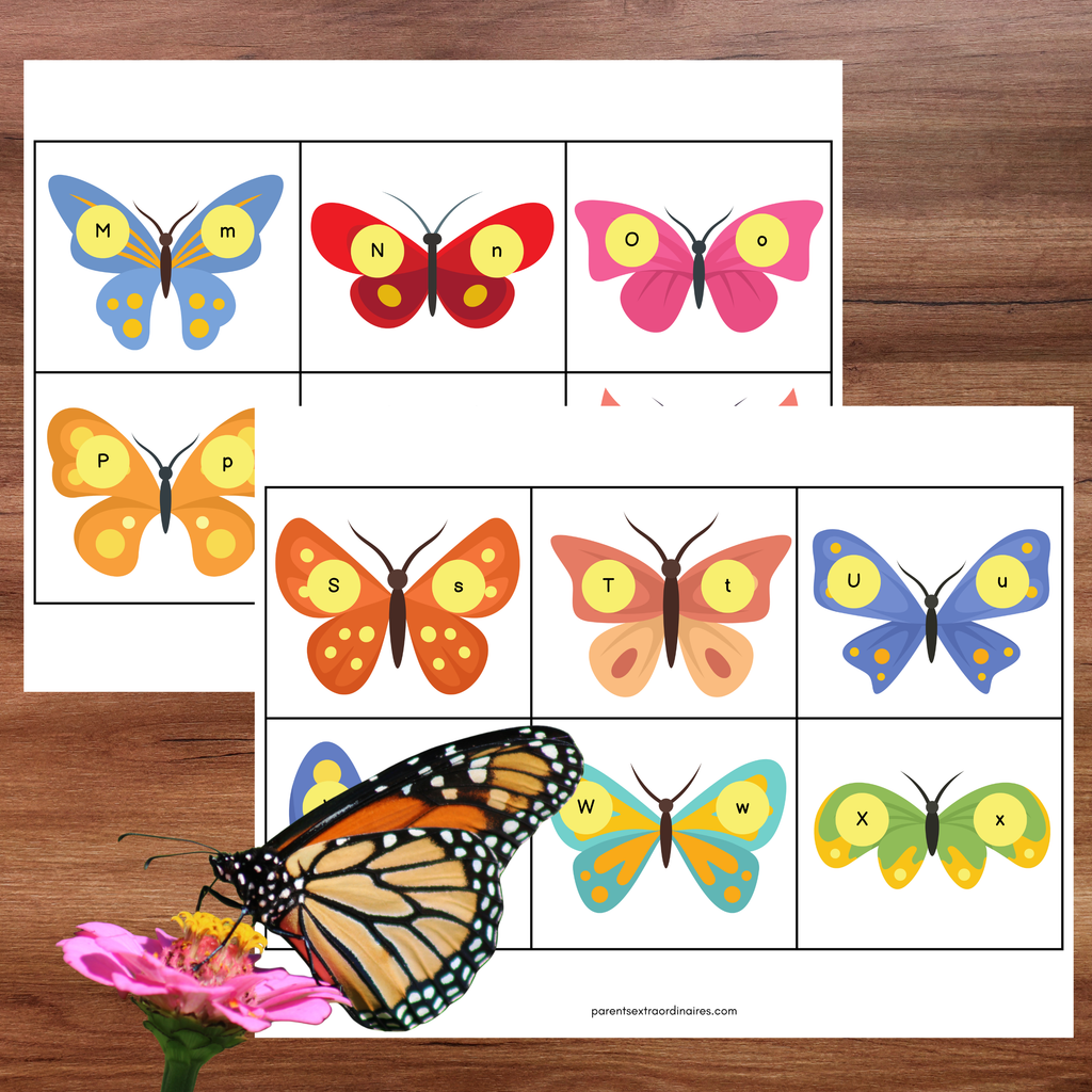 Activités papillons : nombres et lettres