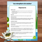 Jeu les nénuphars de couleur