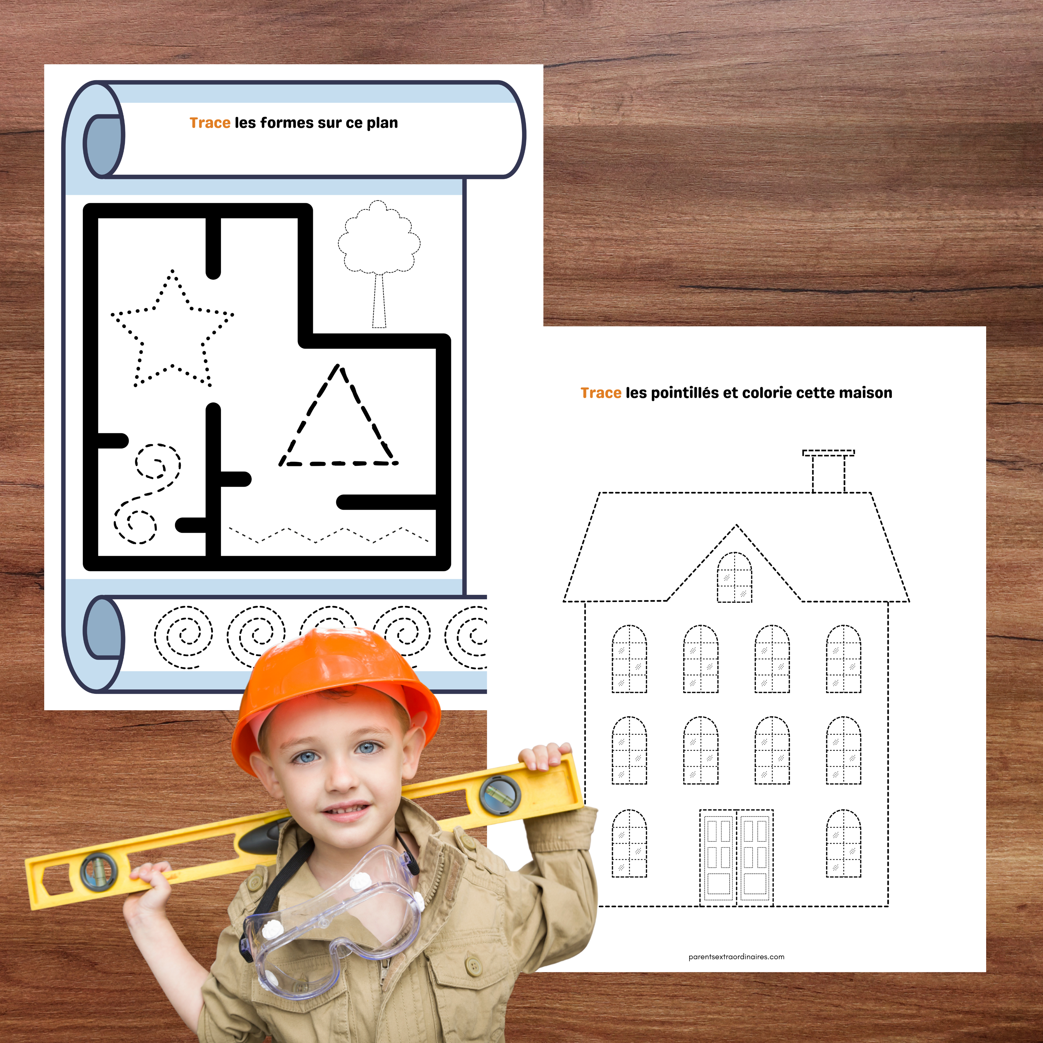 Cahier d'activités thème construction
