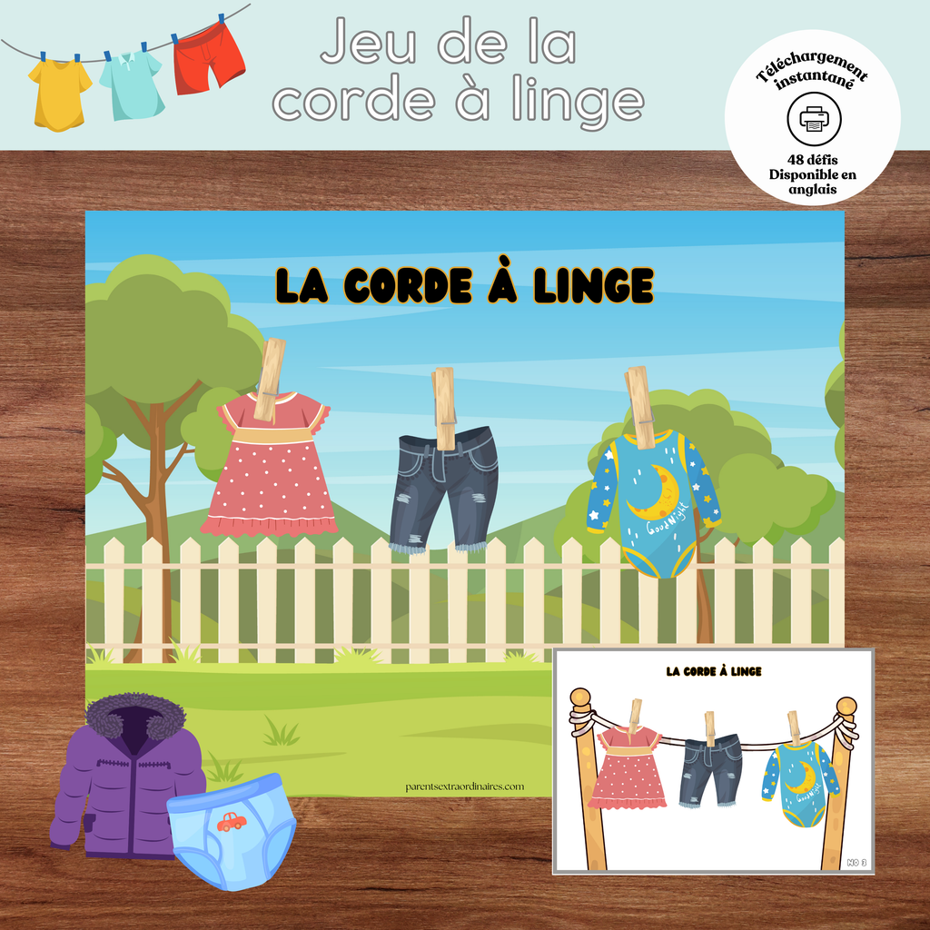 Jeu de la corde à linge