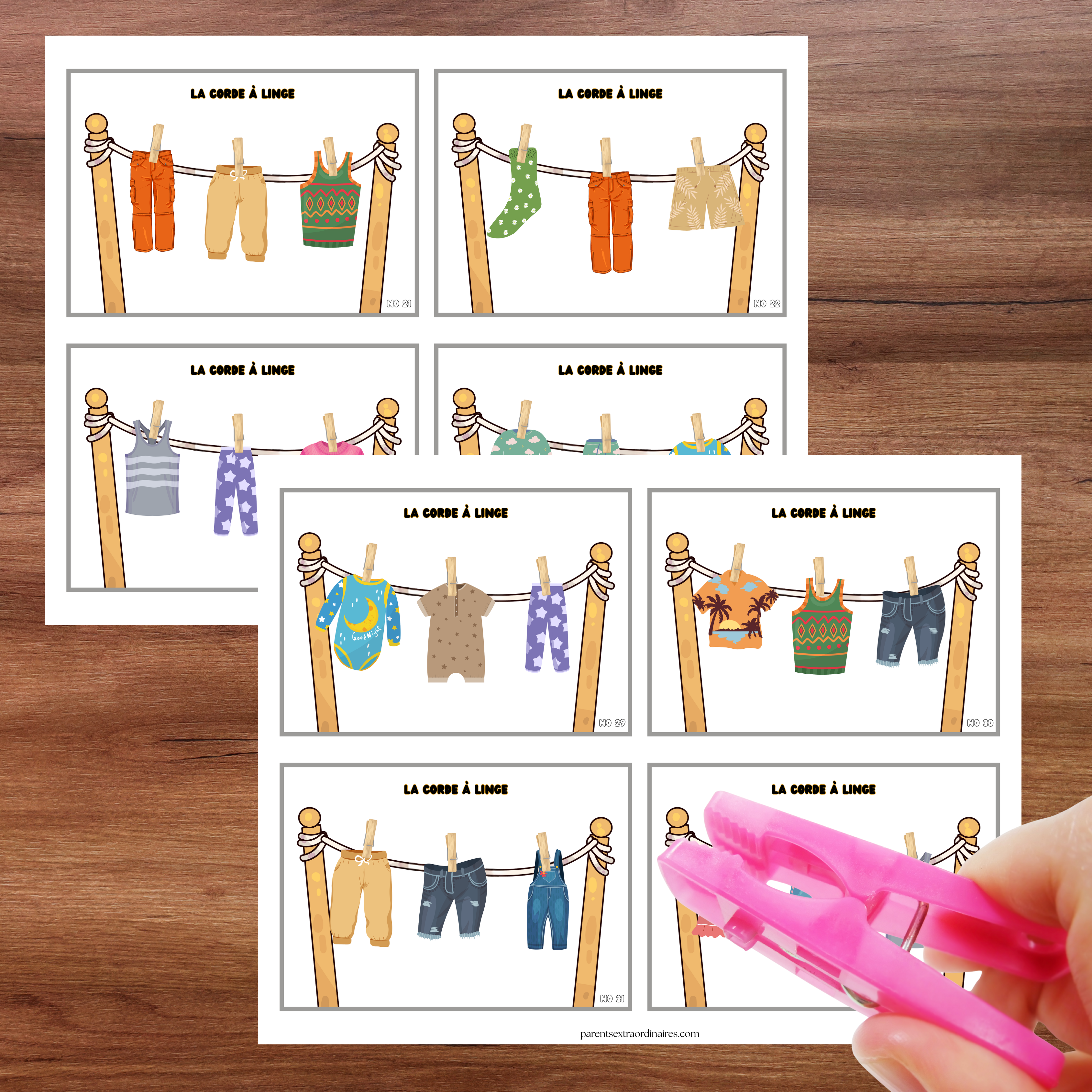 Jeu de la corde à linge