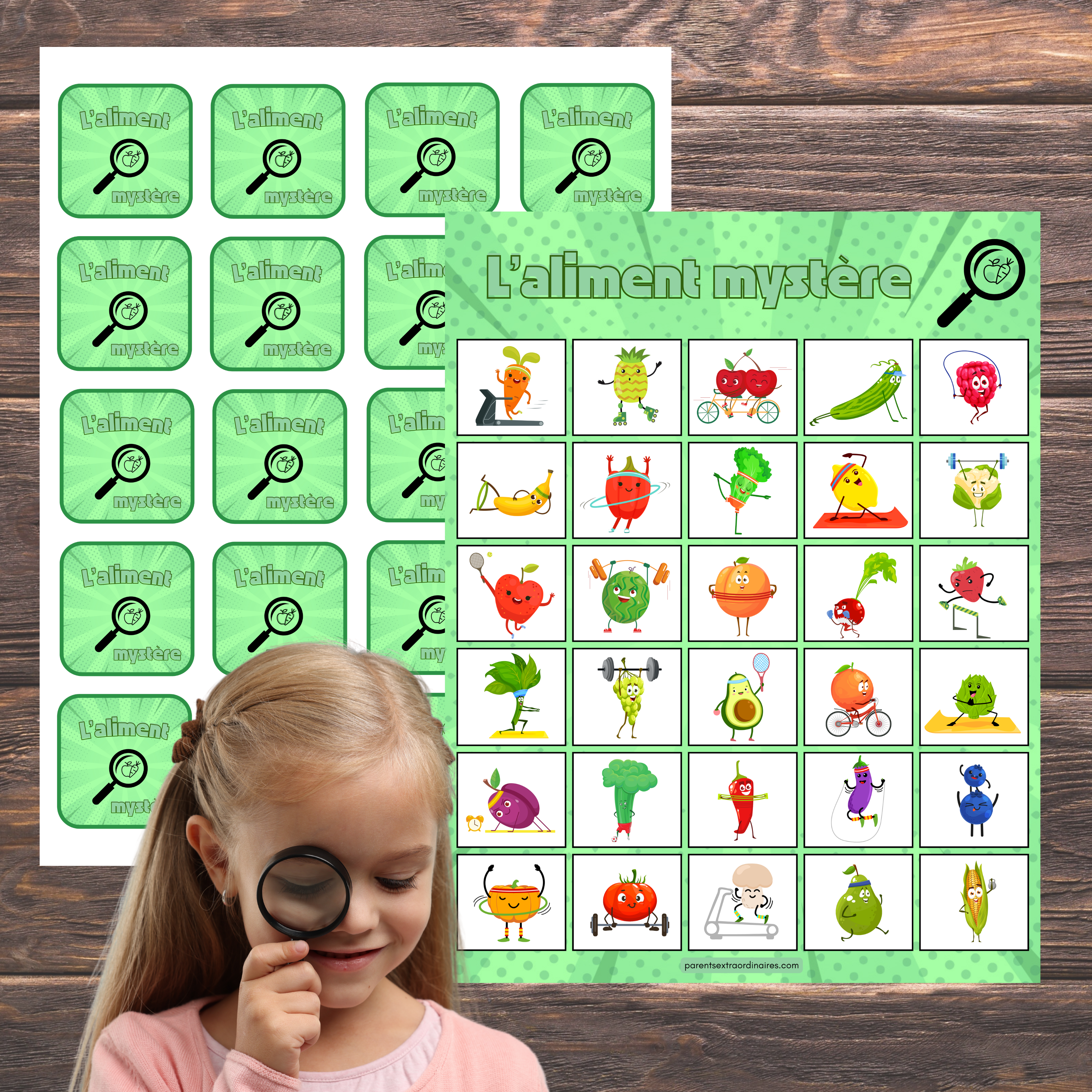 Jeu de l'aliment mystère